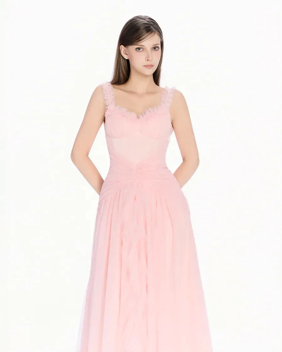 Đầm dạ hội corset màu Hồng — ảnh 4