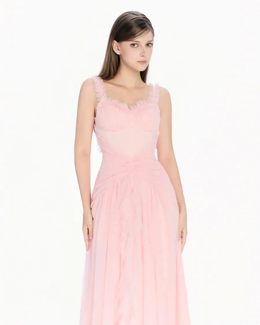 Đầm dạ hội corset màu Hồng — ảnh 5